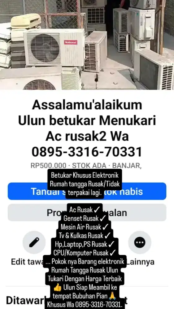 Barang bekas ynk rusak2