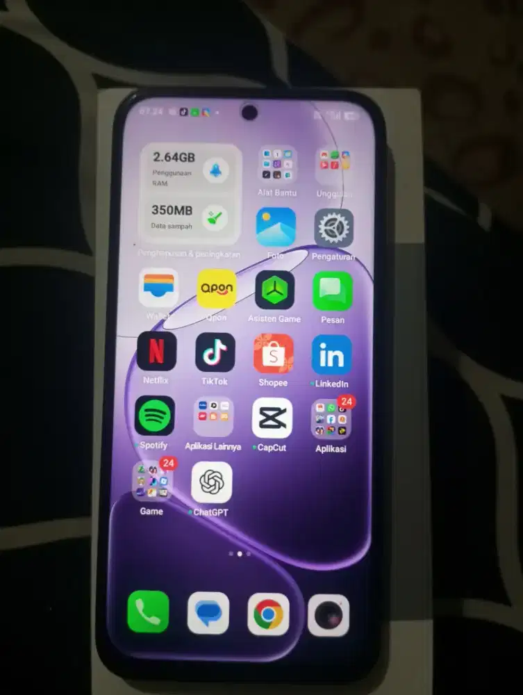Oppo a6x 8+4/128 fullset nominus