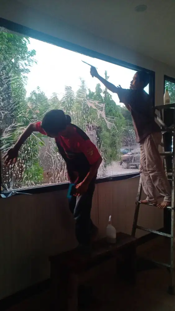 Kaca Film kantor bahan Dan pemasangan