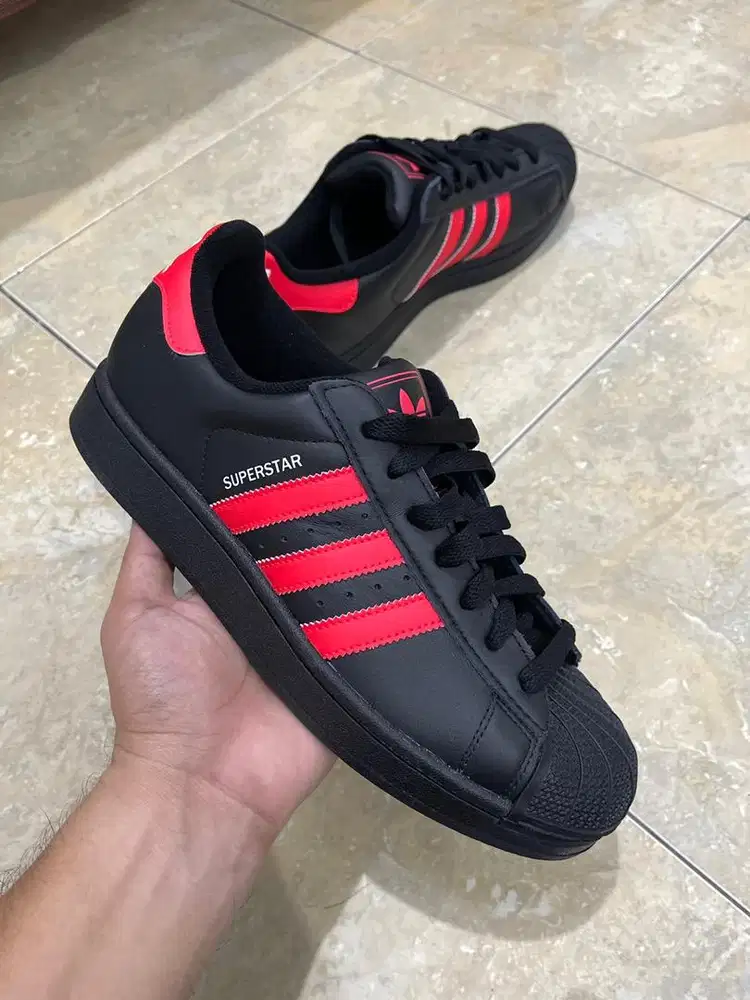 Adidas superstar II Black Red original 100%