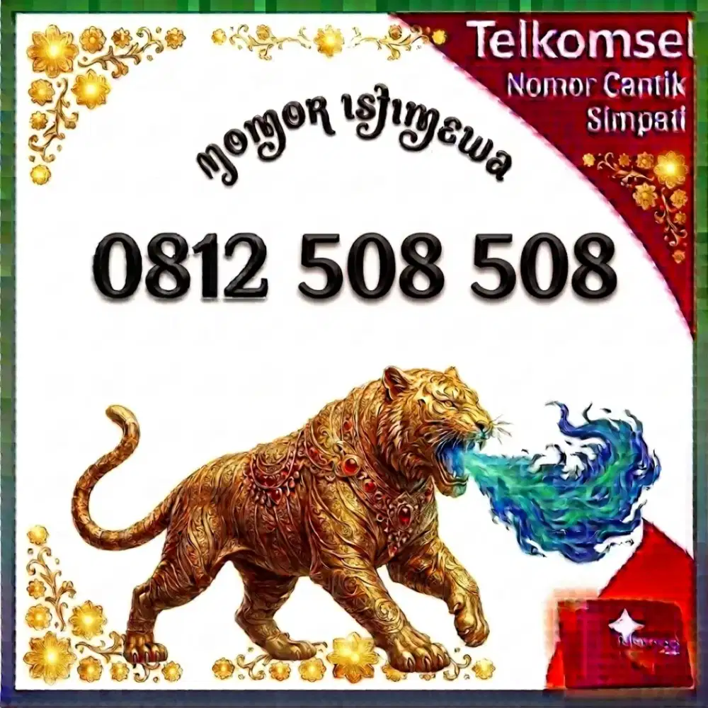 Nomor Cantik simpati Telkomsel super 10 digit.