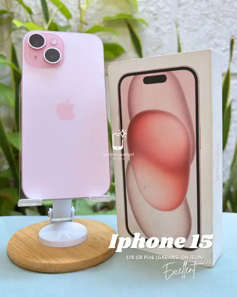 Iphone 15 128 GB PINK (GARANSI ON IBOX)
