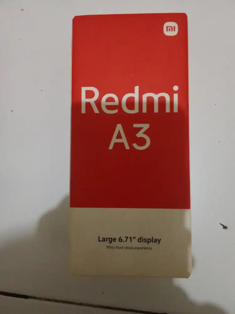Jual hp redmi A3 ram 4+4/128,full set