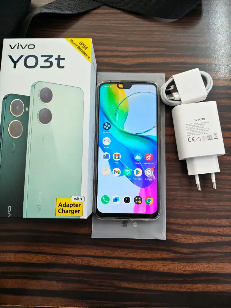 Jual Cepat, Vivo Y03T 4/64GB Black, Mulus Seperti Baru,Lengkap, Nego!