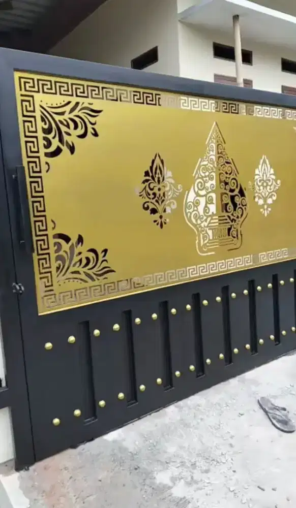 Pintu pagar laser cutting mewah