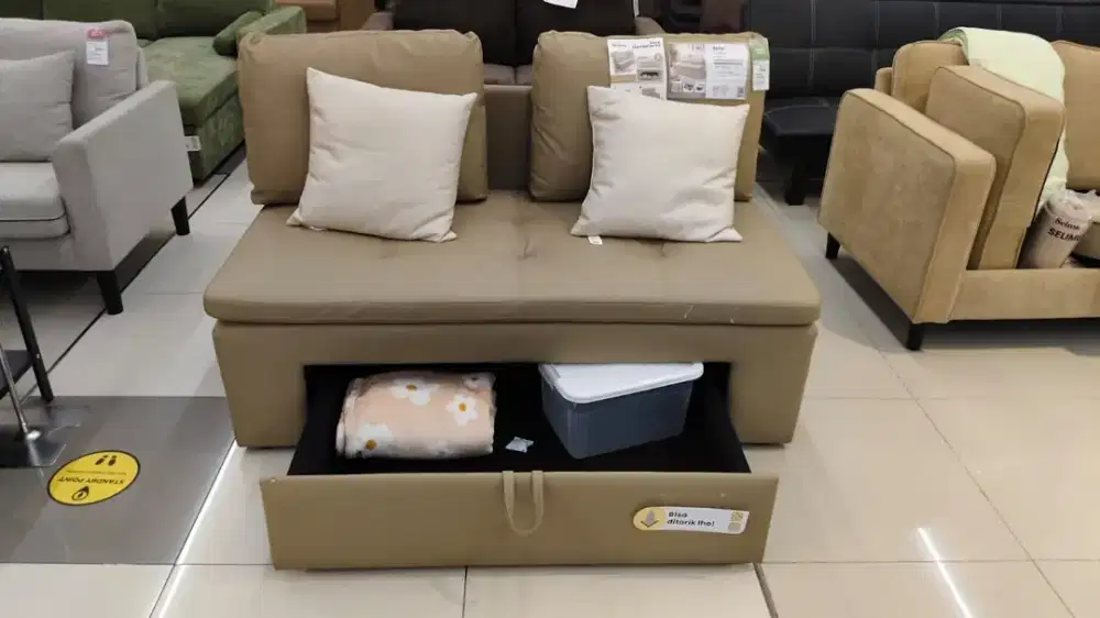 Toshi Sofa 2 Storage Brown
