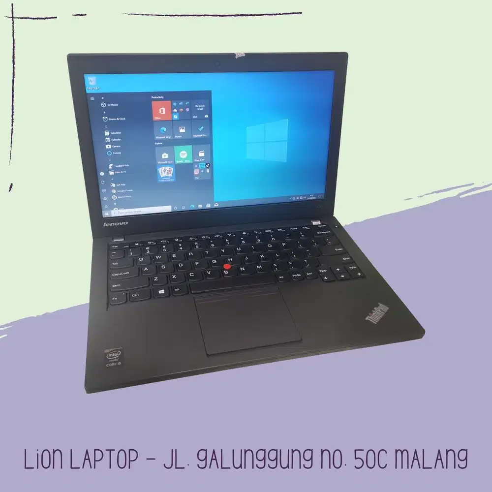 RAM 8GB SSD 256GB Core i5 Murah Lenovo Thinkpad X240 [01|07]