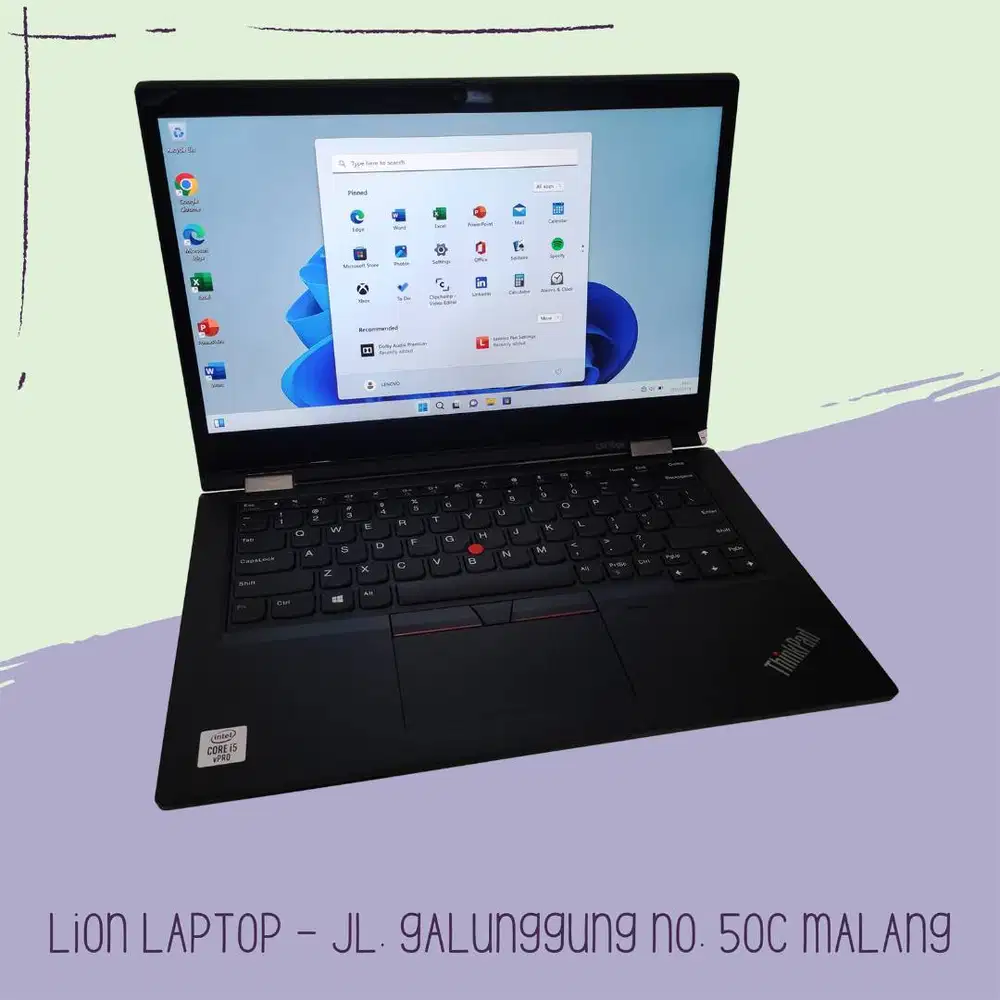 RAM 16GB Core i5 Gen10 Flip 360° SSD 256GB Lenovo Thinkpad YOGA L13 [0