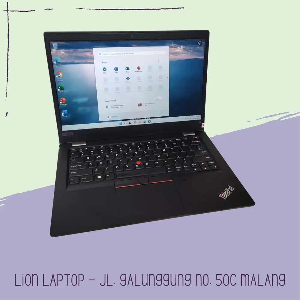 i5 Gen 10 Slim RAM 8GB SSD 256GB Lenovo Thinkpad L13 [01|07]