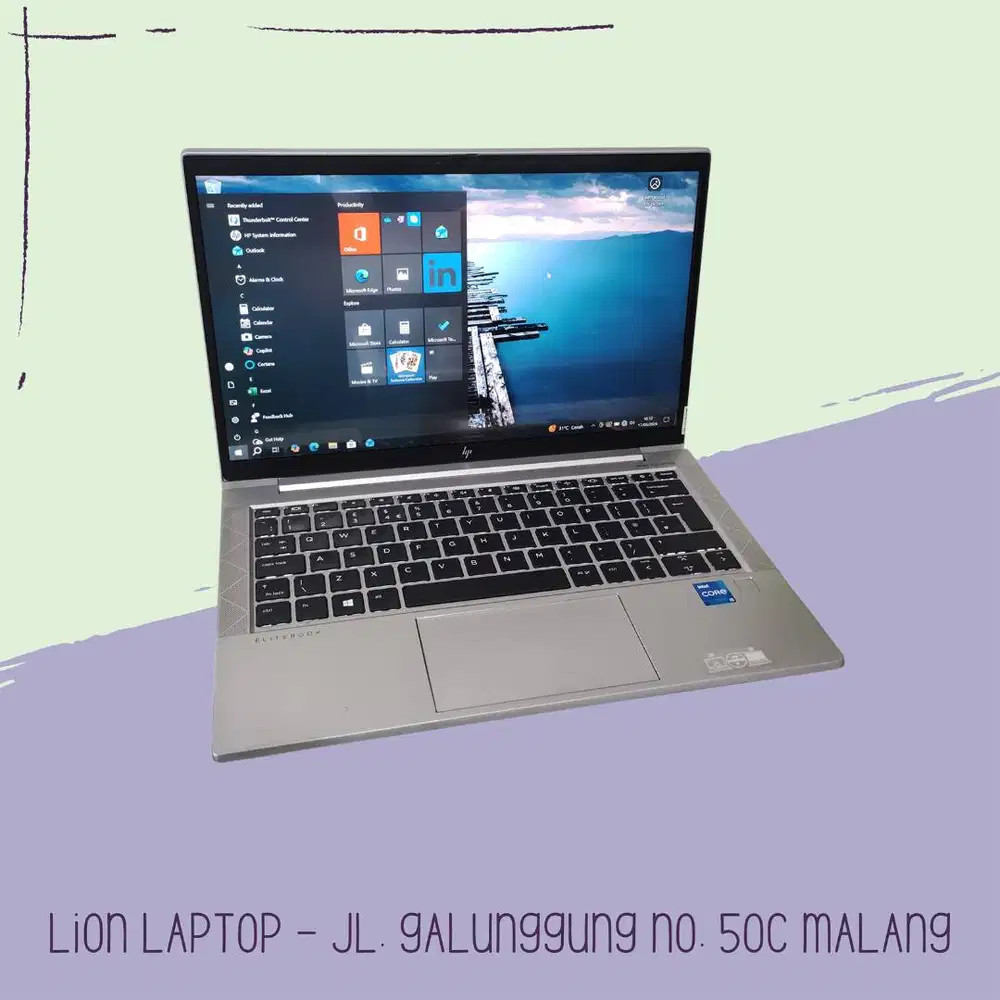 Alumunium Body Core i5 Gen 11 8/256 Slim HP Elitebook 830 G8 [01|07]