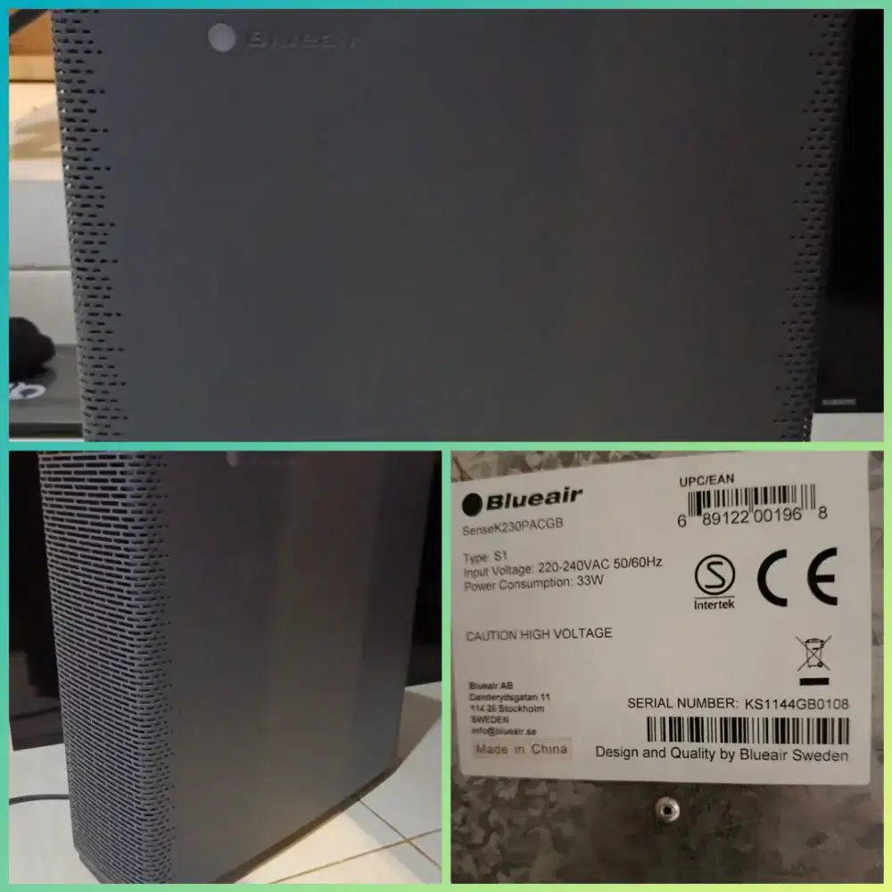 Dijual murah air purifier merk Blue Air