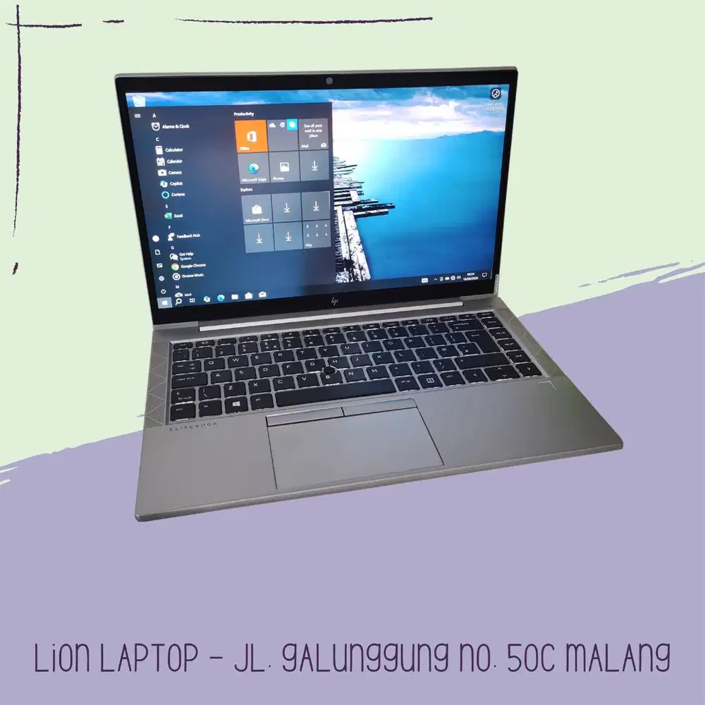 Alumunium Body Core i5 Gen 10 8/256 Slim HP Elitebook 830 G7 [01|07]