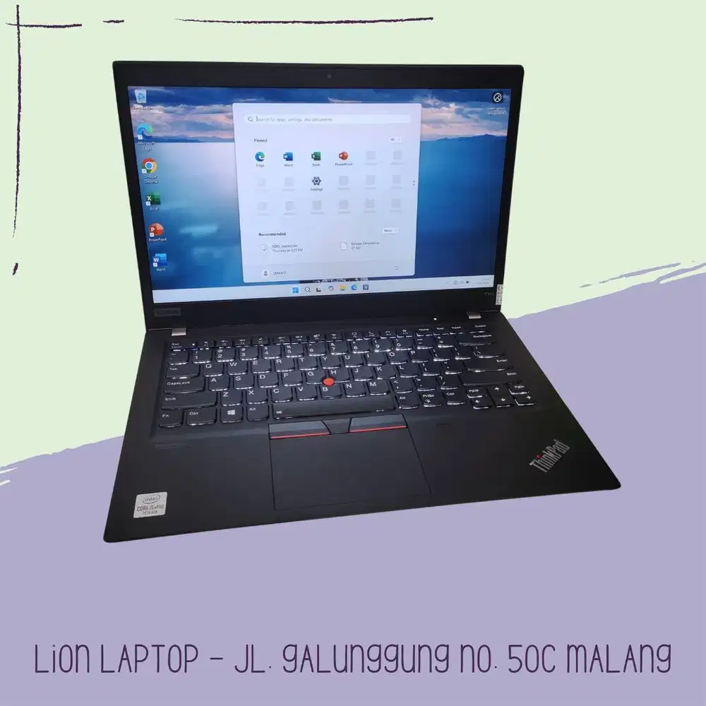 RAM 16GB Slim Core i5 Gen 10 SSD 256GB Lenovo Thinkpad T14s [01|07]