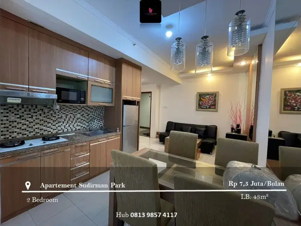 Disewakan Apartement Sudirman Park Mid Floor 2BR Fully Furnished