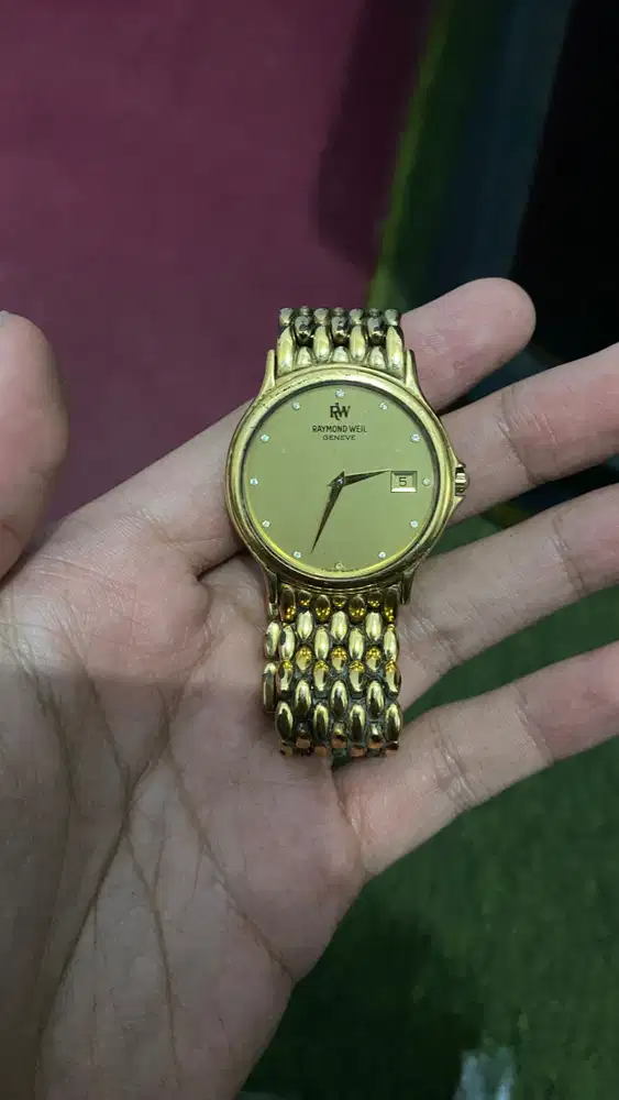 Jual Cepat BU Jam Tangan Raymond Weil Geneve 5568 gold