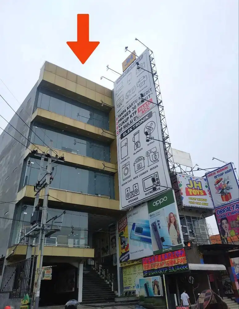 Dijual Lelang Murah Gedung 5 Lantai di Nol Jl Raya KH Mukmin Sidoarjo