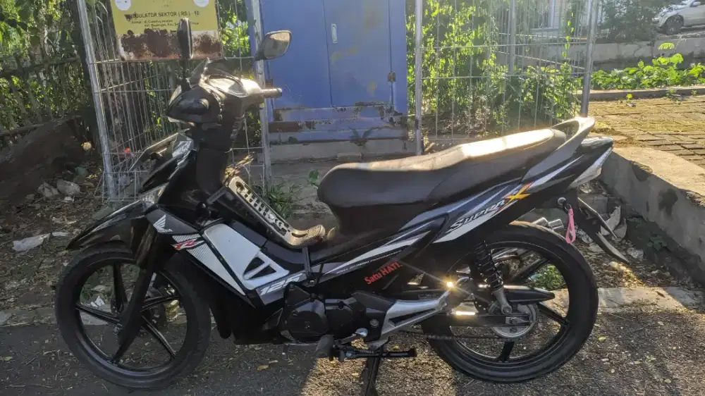 Supra X 125cc 2014 Hitam One Heart km60rb