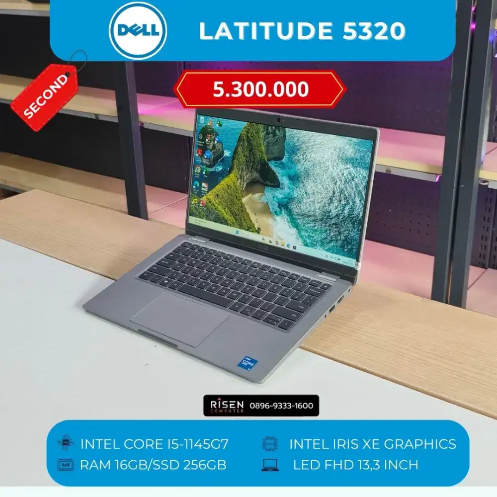 DELL LATITUDE 5320 I5-1145G7 RAM 16GB SSD 256GB FHD 13,3 inch Second