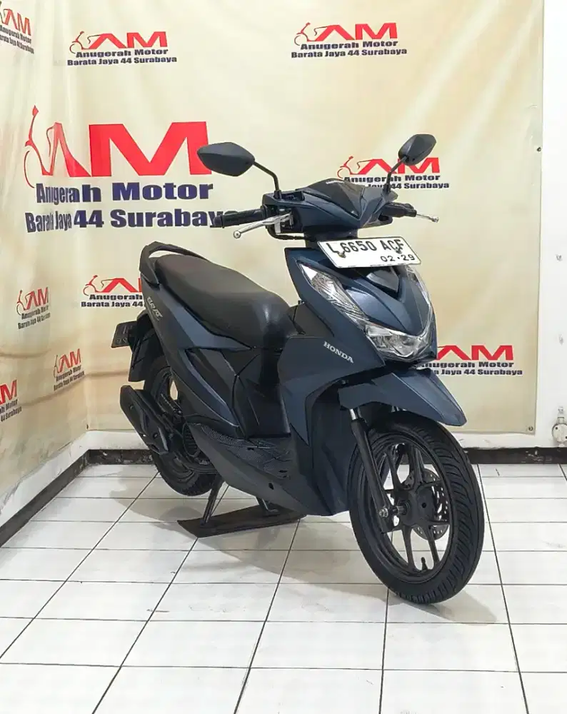 Ready Honda Beat Deluxe Tahun 2024 Biru doff