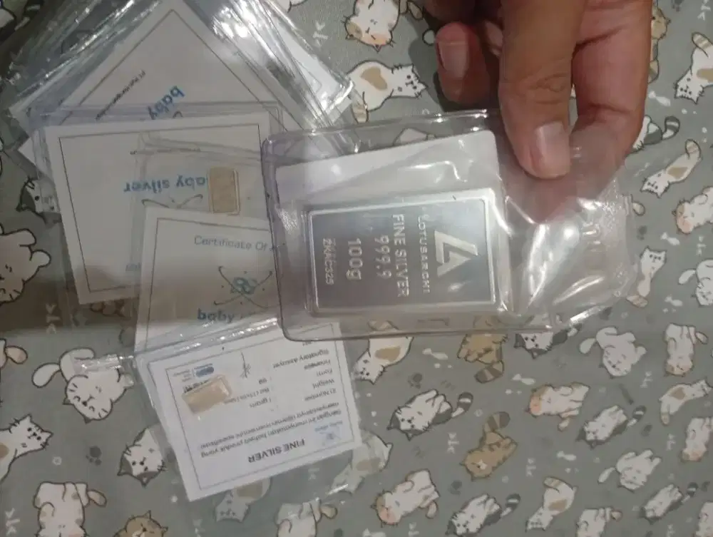 Perak Lotus Archi 100gr & Baby Silver 1gr (10pcs)