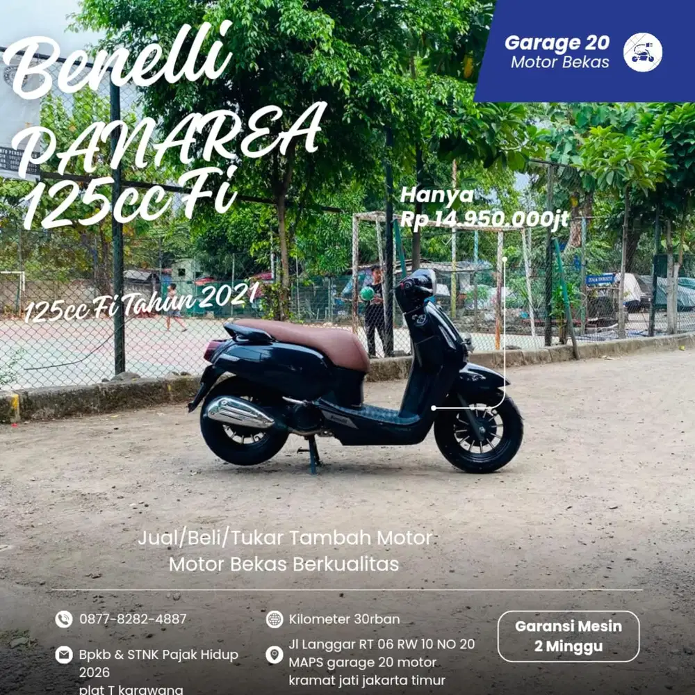 Benelli PANAREA 125cc Fi  Tahun 2021