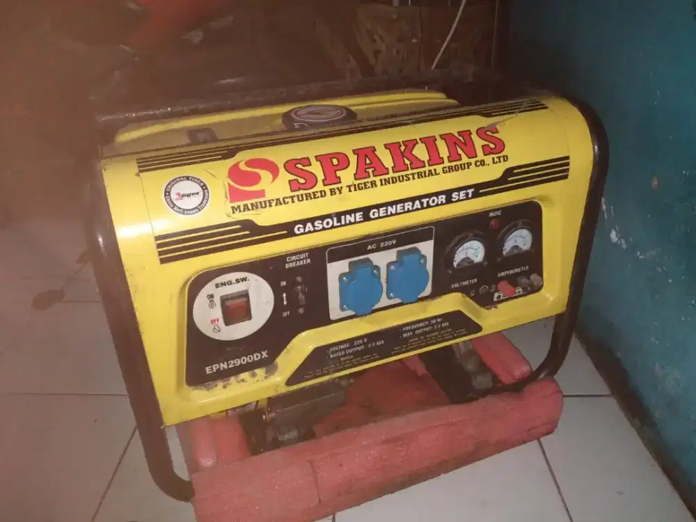 genset spakins bensin