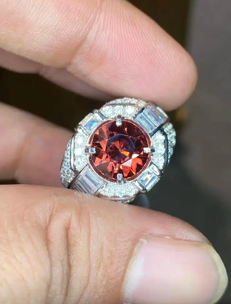 Natural Pink Zircon Brutal Luster Eye Clean NTE