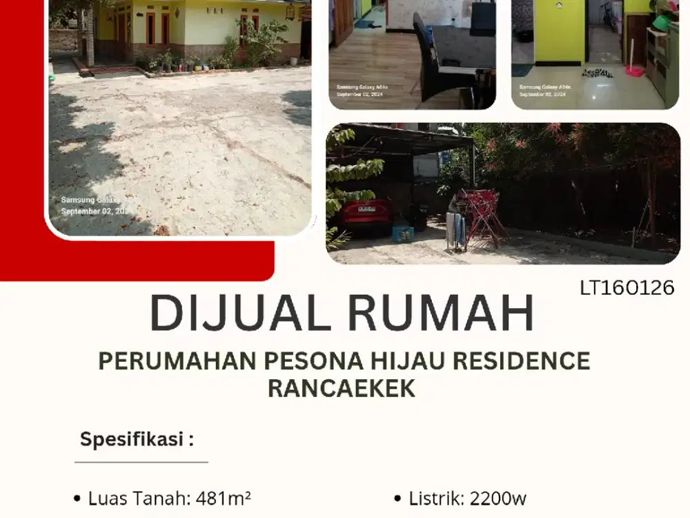 Dijual cepat harga BU rumah di Perumahan Pesona hijau residence Rancaekek