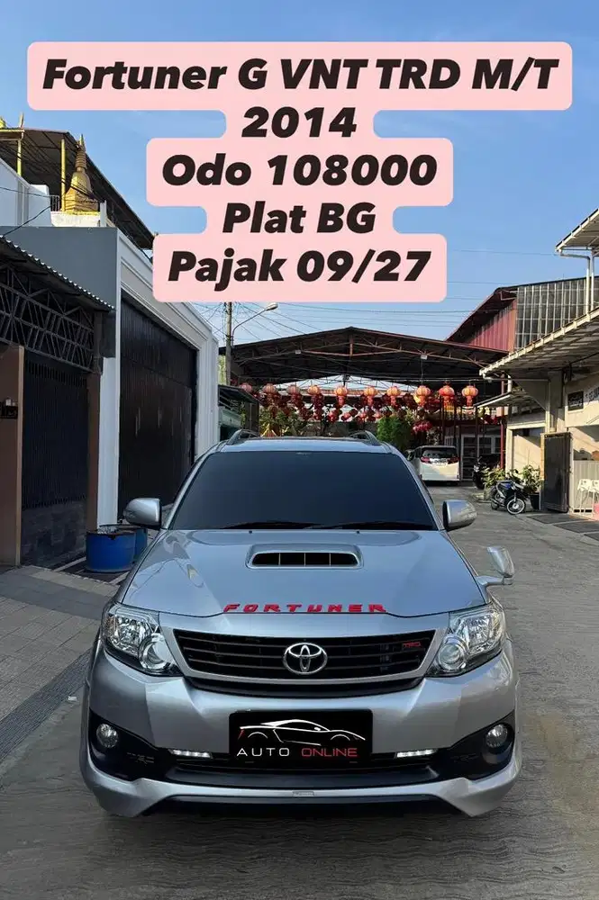 Toyota Fortuner G VNT TRD M/T 2014