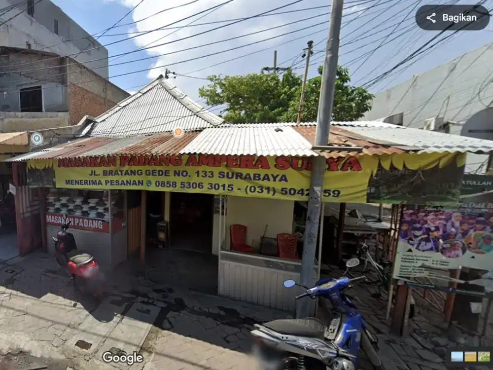DIJUAL RUMAH HITUNG TANAH LOKASI RAYA BRATANG GEDE