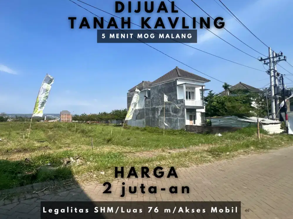 Cocok Dibangun Rumah 5 Menit Alun alun Malang Tanah Malang Sertifikat