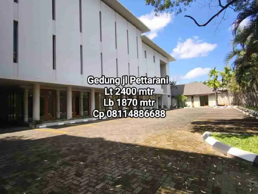 Gedung Sewa Jl Pettarani Makassar 2400 mtr