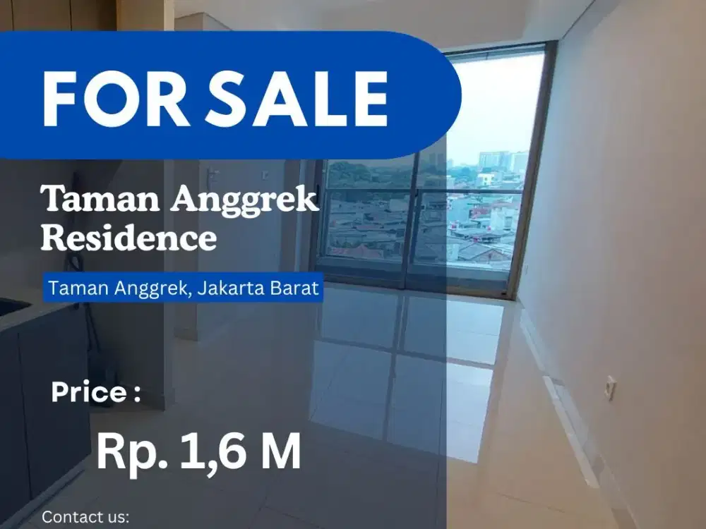 DIBAWAH NJOP Dijual Cepat 3BR City View Apartemen taman Anggrek Residence  BEST INVEST -