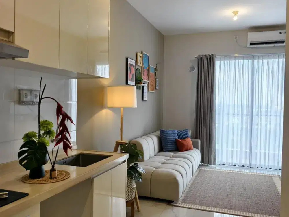 Jual BU Apartemen Sky House BSD 2BR Semi Furnished Dekat AEON Mall