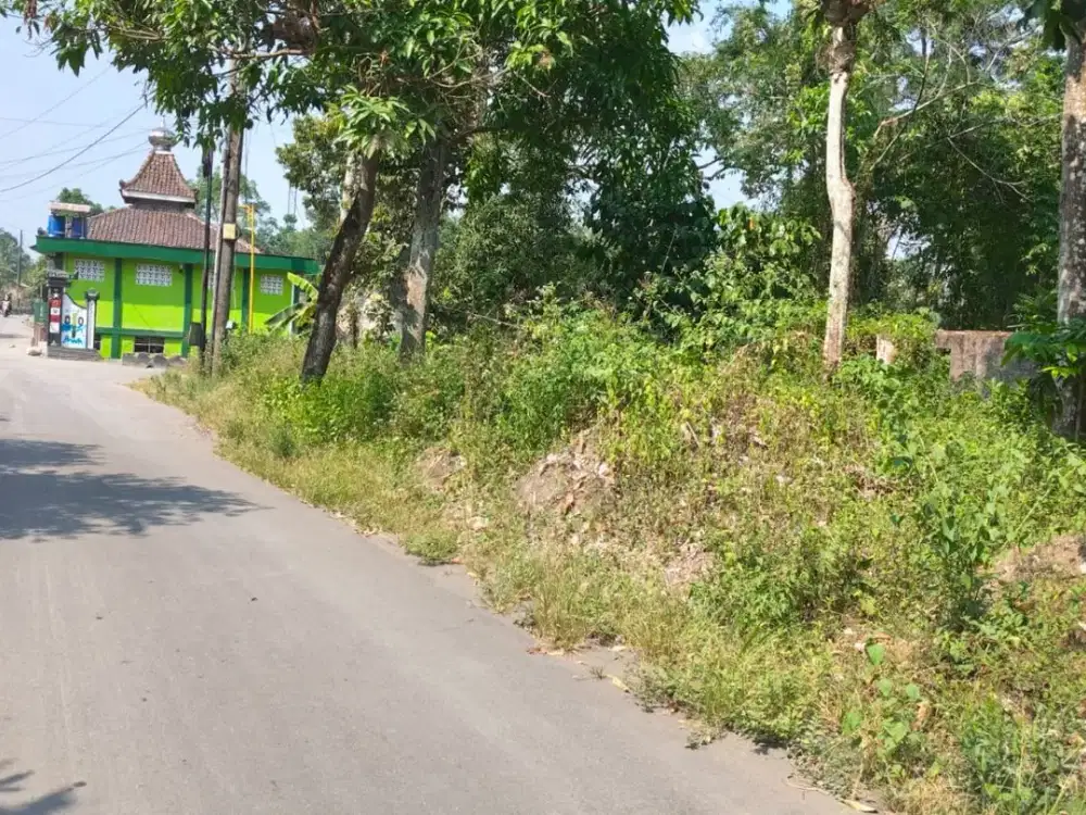 Dijual tanah pekarangan murah 3 muka area Manisrenggo, Klaten