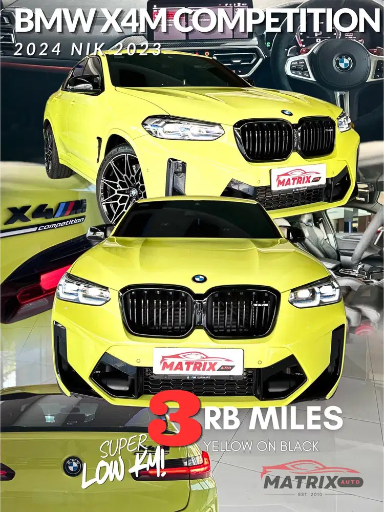 BMW X4M COMPETITION 2023! Bmw x4m ! X4! X4m ! Suv ! BMW X4m! LOW KM!
