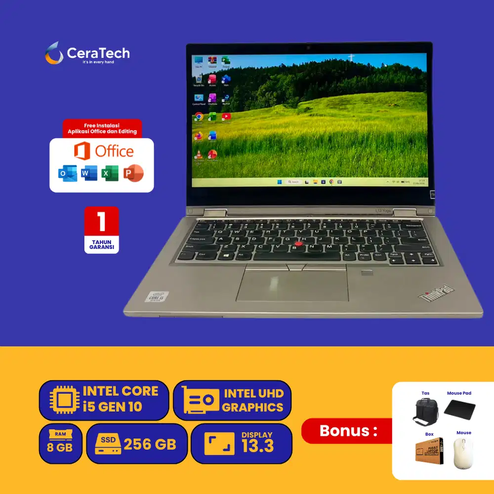 LENOVO THINKPAD L13 YOGA INTEL CORE I5 GEN 10 RAM 8/256 GB