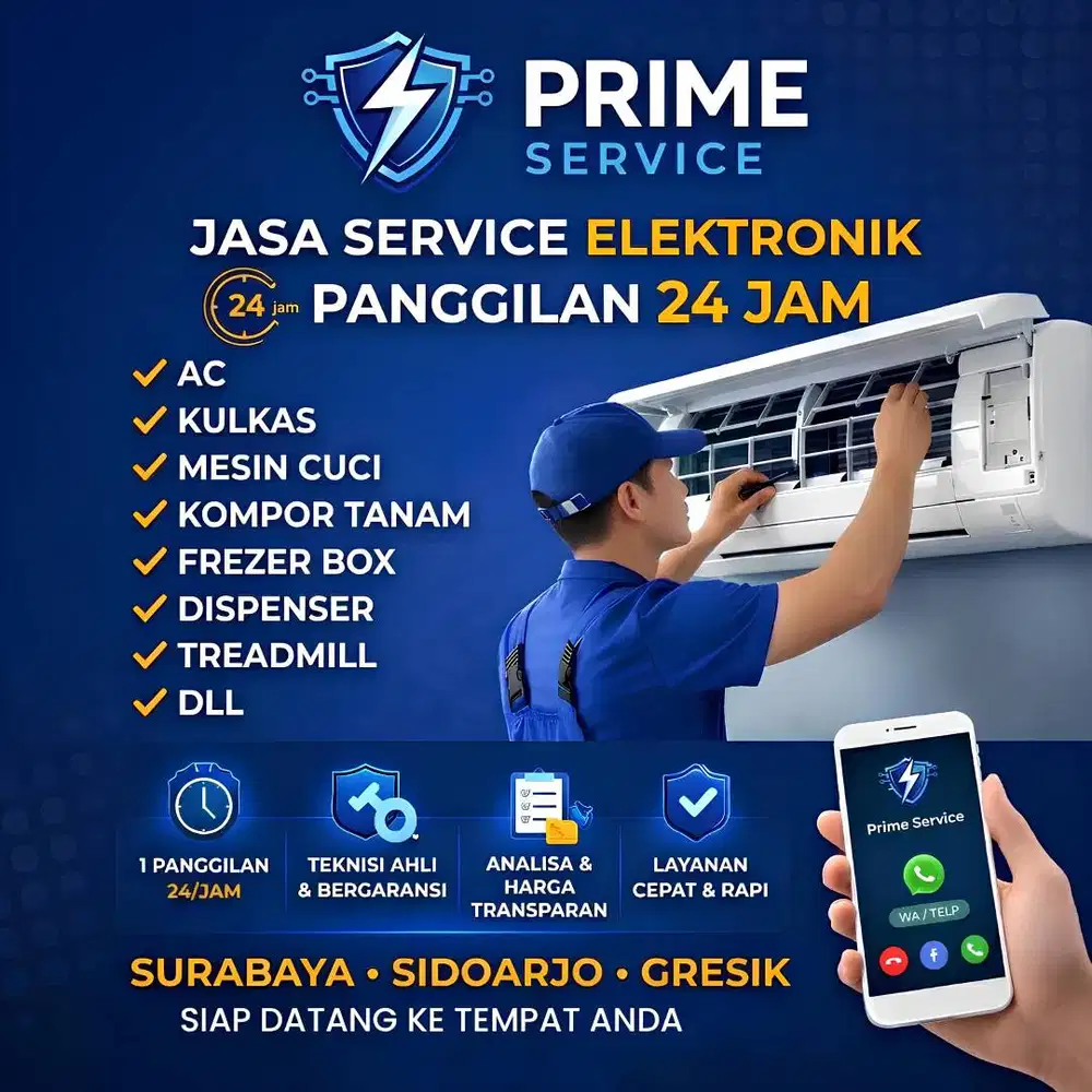 PRIME SERVICE - Jasa Service Elektronik Panggilan 24 Jam