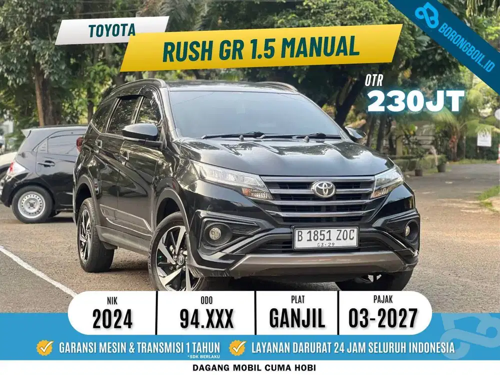 Toyota Rush 1.5 GR MT 2024 Hitam