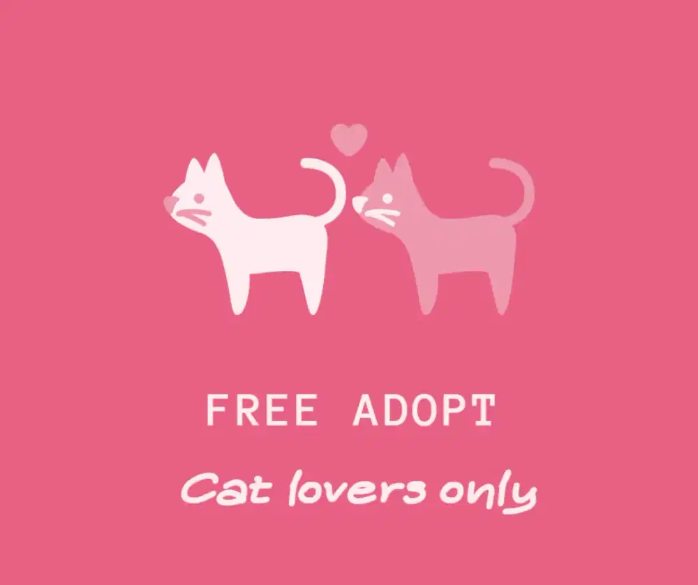 FRee Adopt HANYA buat cat LoveRs