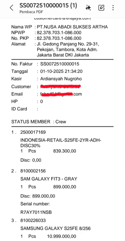 SAMSUNG S25 FE 8/256 BLACK