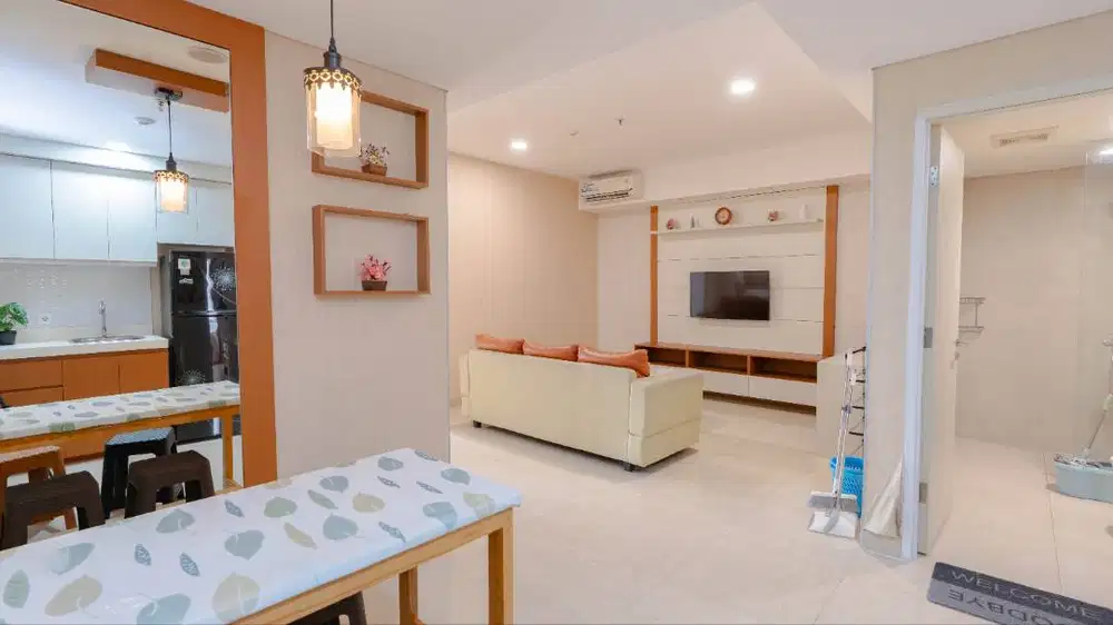 Disewakan Apartemen Skandinavia 2BR Full Furnished Siap Huni Bulanan