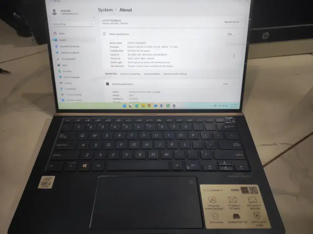 Laptop asus zenbook murah