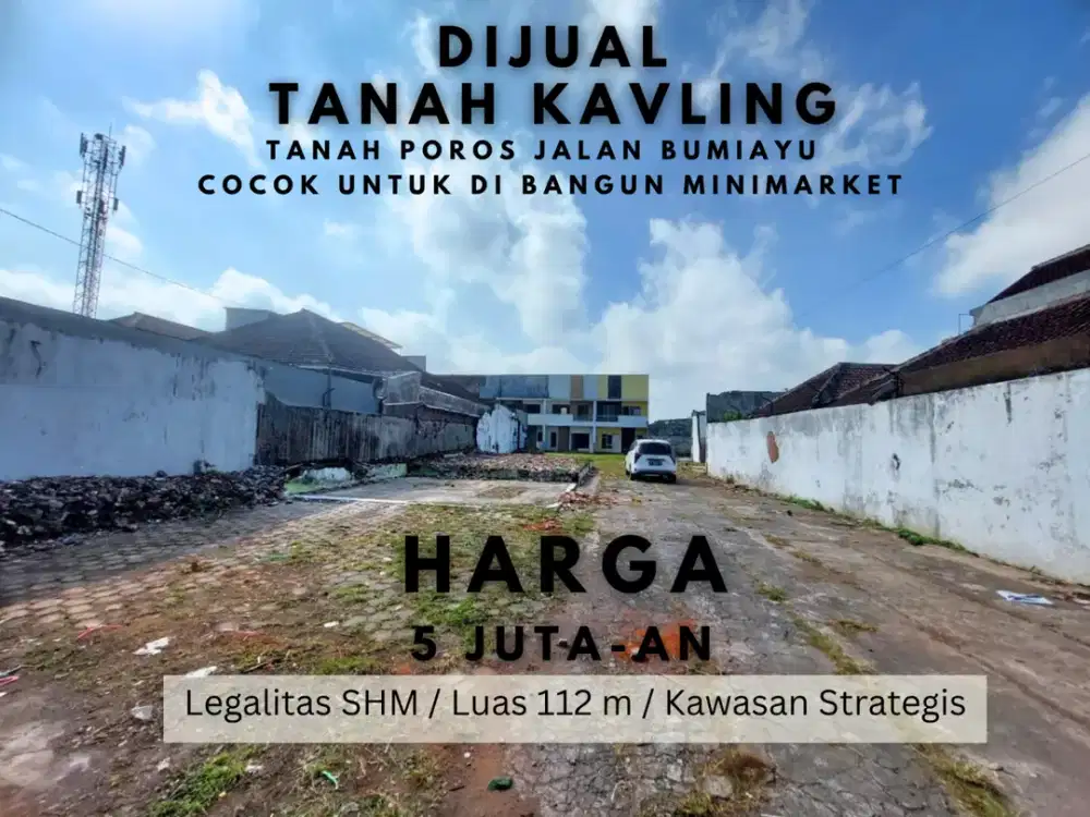 Akses 2 Mobil 5 Menit GOR Ken Arok Malang SHM Cocok Dibangun Rumah
