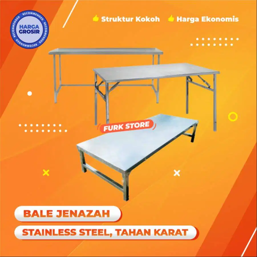 Bale Jenazah Tipe PJ03 [KOKOH] – Dipan Jenazah | Meja Pemandian Jenaza