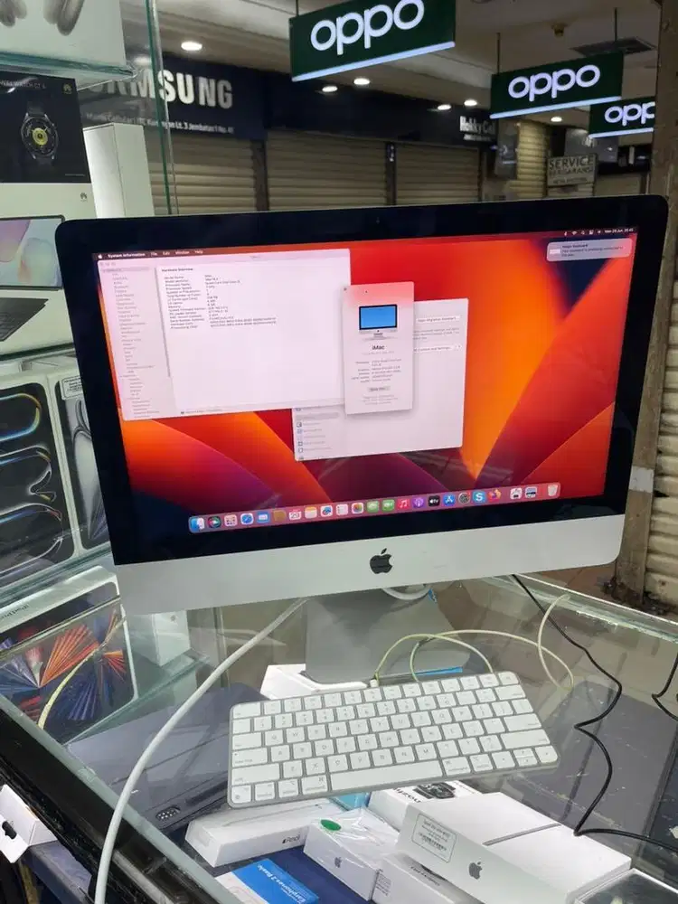 apple iMac 2017 21.5 retina 4K ram 8GB/1TB bekas murah original