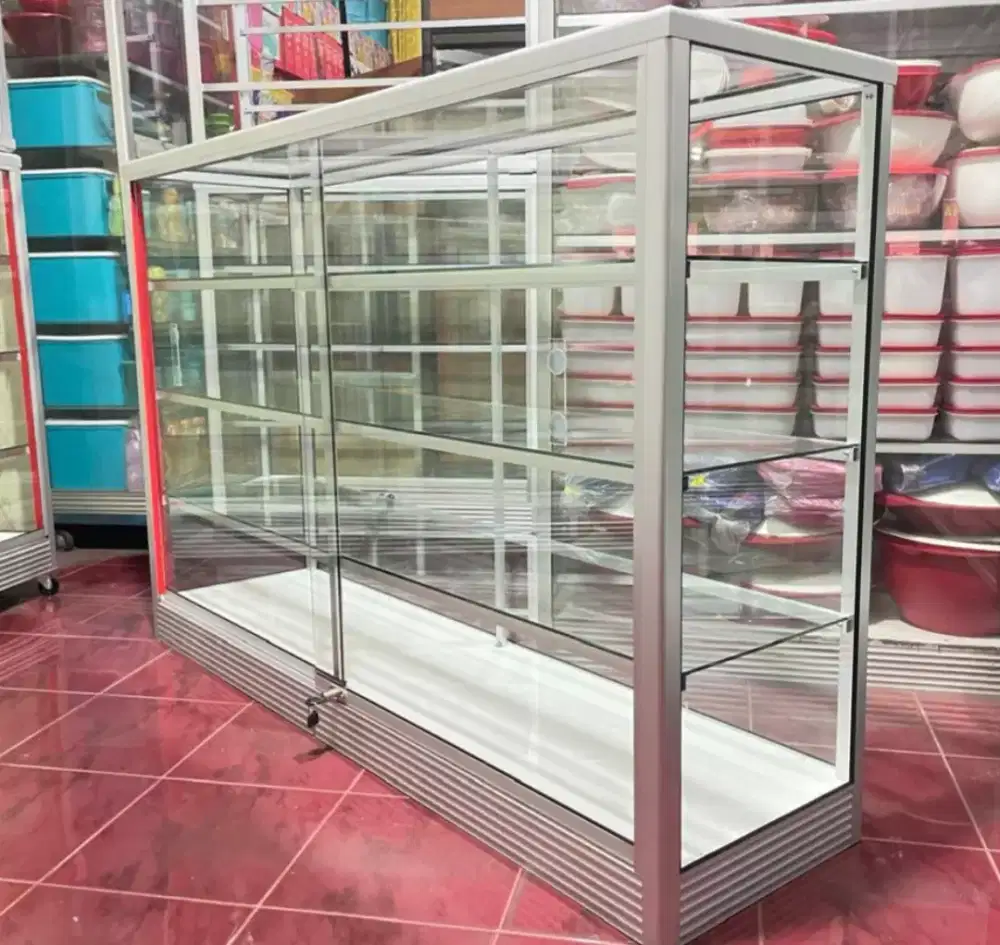 Etalase Kaca & Aluminium Panjang 1,5 Meter