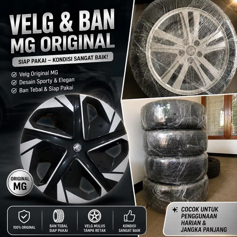 Jual VELG Mg 4 ev ori + ban + dop
