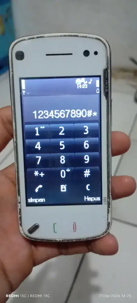 Jual Hp Nokia N97 normal fungsi sinyal on Axis XL pm