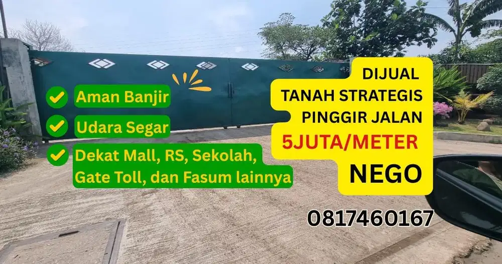 Dijual Tanah Strategis